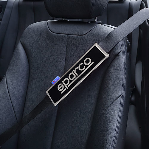 AUTO MT Carbon Black Sparco Car Seat Belt Shoulder Pads