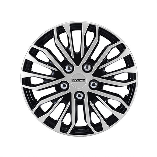 Set Sparco wheel covers Sicilia 16-inch black/red/carbon