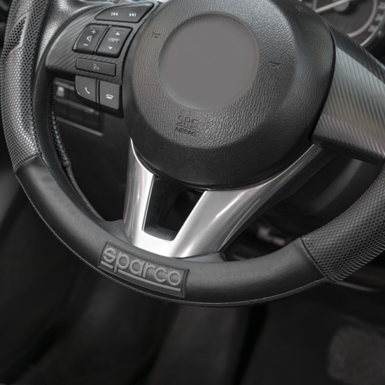 Steering wheel cover Club Sport Black - for Scania G/P/R/S series 7 -  Joostshop