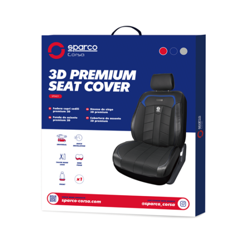 Coprisedile 3d Sparco Seat Cover Universale Colore Blu in vendita online