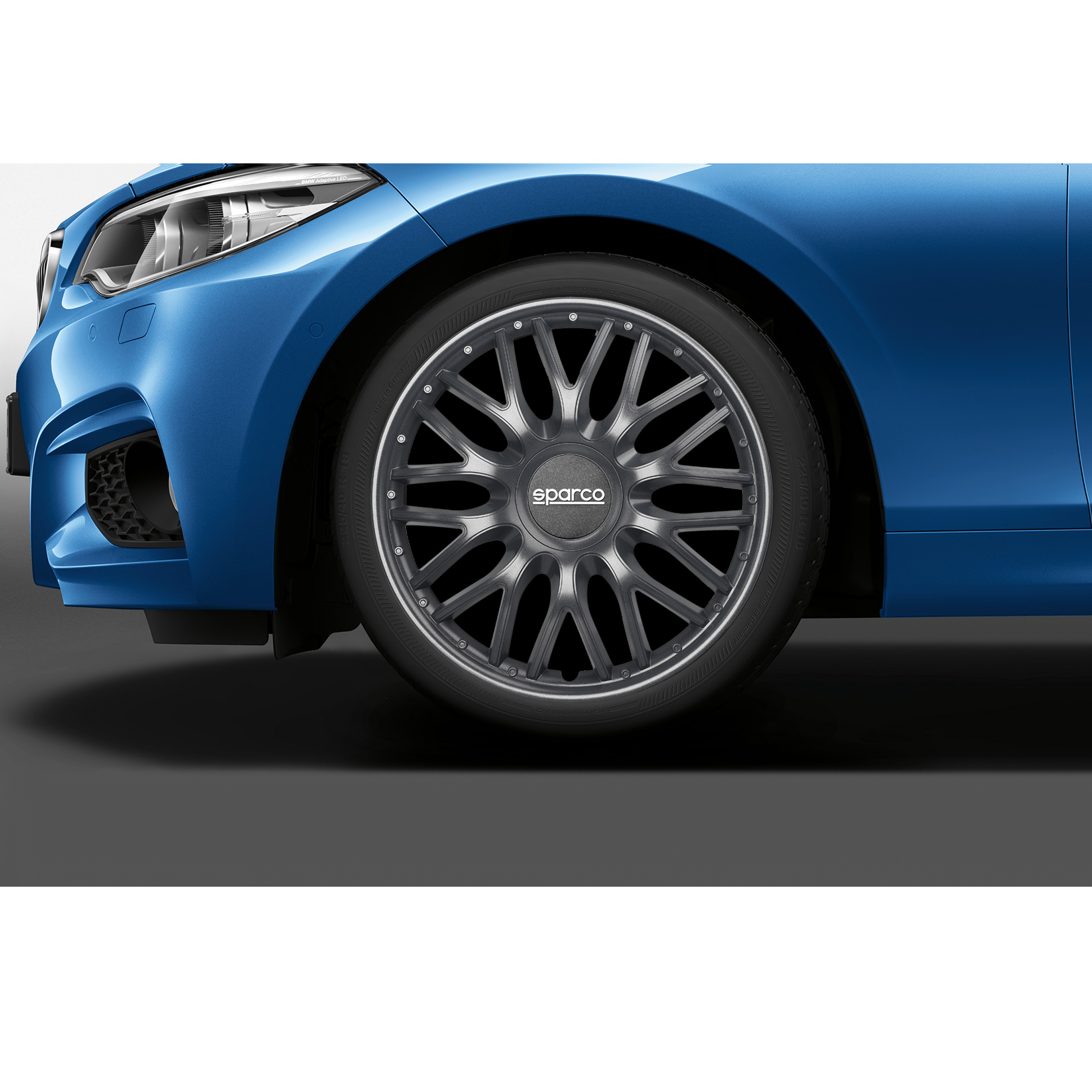 Sparco Roma Wheel Covers – 13-Inch Silver Hubcaps, Set Of 4, For A Sporty Look & Easy Installation