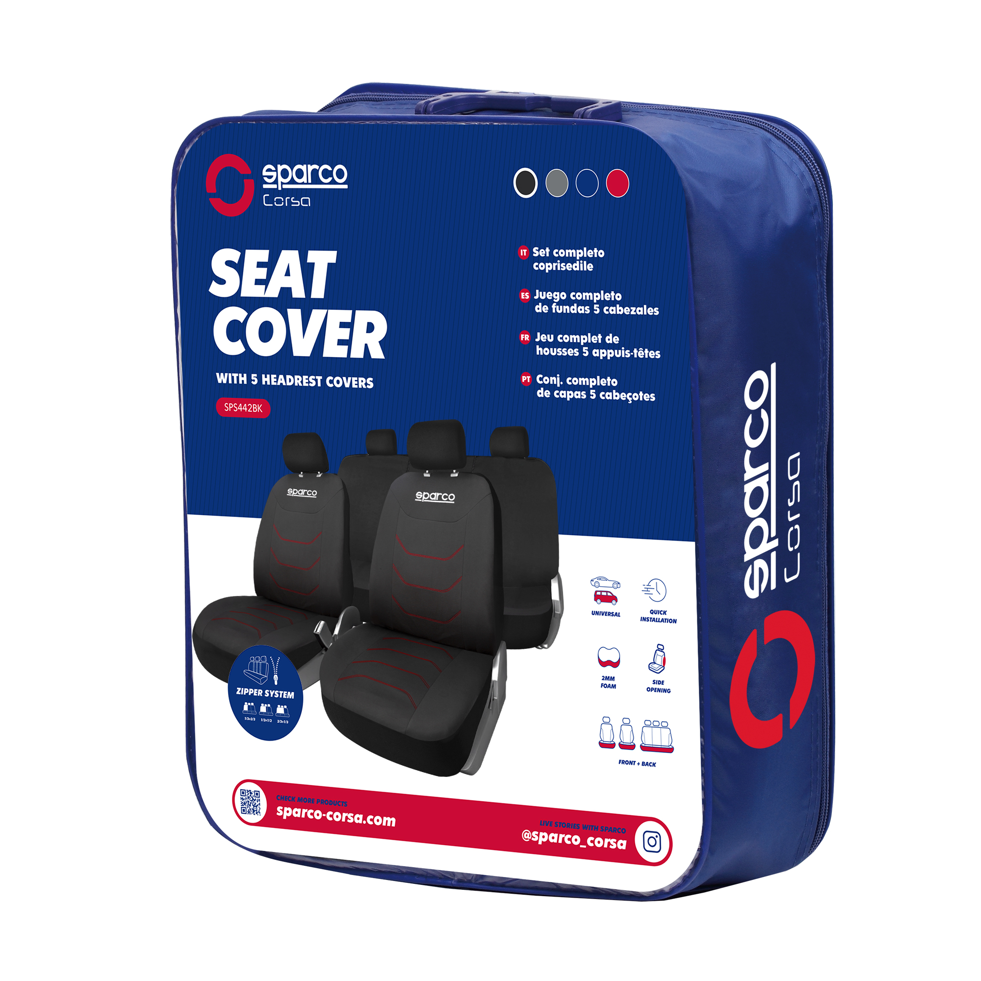 SEAT COVERS Sparco Corsa